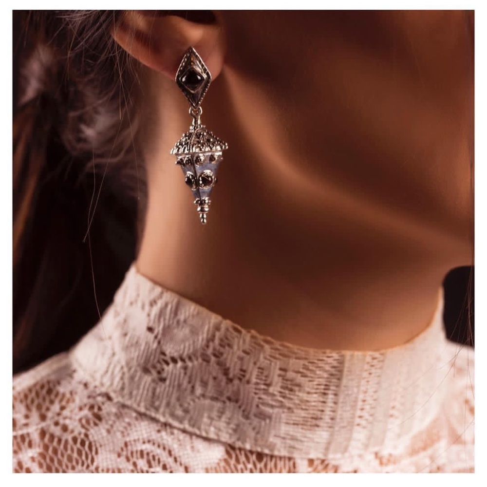 Pregomesh silver earings “Barez”